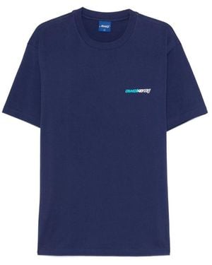 Awake Couture Round-Neck T-Shirt - Blue