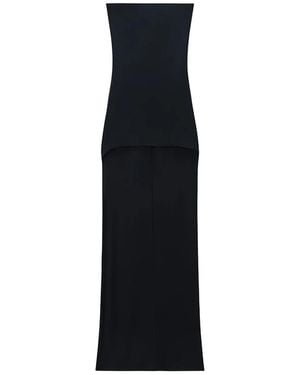 Alexander Wang Strapless High-Low Dress - Black