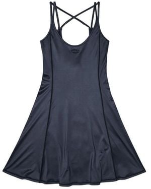 DIESEL Scoop Neck Mini Dress - Blue