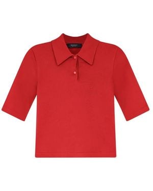 Gucci Crest-Embroidered Polo Top