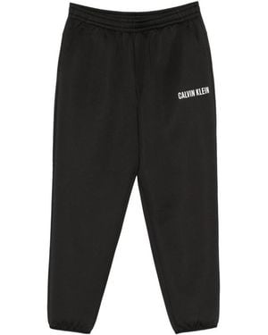 Calvin Klein Logo-Print Track Trousers - Black