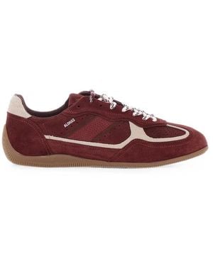 Alohas Logo-Print Paneled Sneakers - Red