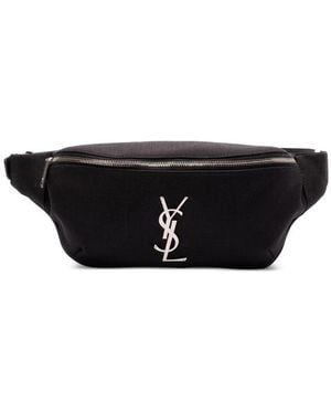 Saint Laurent Cassandre Belt Bag - Black