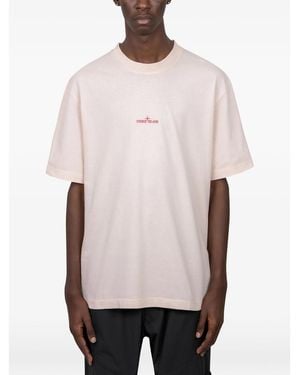 Stone Island 2100001 Organic Cotton Jersey T-Shirt - Pink