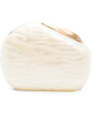 Cult Gaia Althea Chain-Link Clutch Bag - White