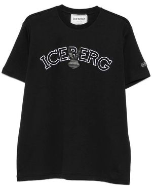 Iceberg Logo-Patch T-Shirt - Black