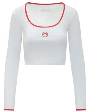 Marine Serre Tops - White
