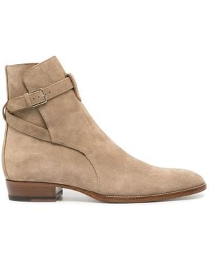 Saint Laurent Wyatt 30 Jodhpur Boots - Natural