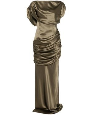 GIUSEPPE DI MORABITO Silk Maxi Dress - Green