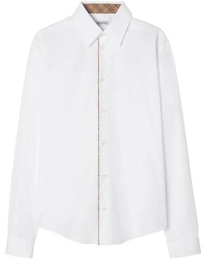 Burberry Shirt Sam Cotton Poplin - White