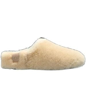 UGG Elea Fluffed Slip-Ons - Natural