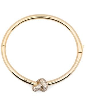 Kate Spade Loves Me Knot Pavé-Set Bangle - Metallic