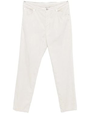 Brunello Cucinelli Corduroy Five-Pocket Trousers - White