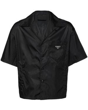 Prada Re-Nylon Short-Sleeved Shirt - Black