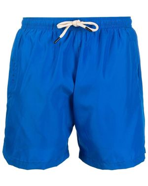 MATINEÉ Logo-Patch Swim Shorts - Blue