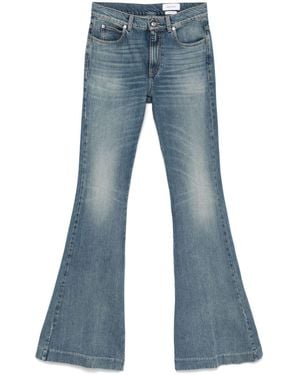 Alexander McQueen Mid-Rise Flared Jeans - Blue