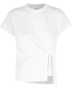 LA PISCINE Side-Slit T-Shirt - White