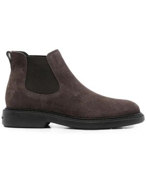 Hogan Suede Chelsea Boots - Brown