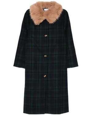 Never Fully Dressed Tartan Coat - Black