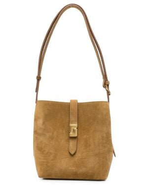 Soeur Mini Bello Suede Shoulder Bag - Brown