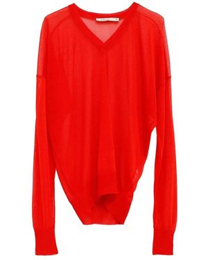 Paloma Wool Semi-Sheer Jumper - Red