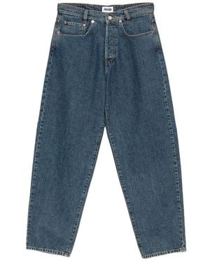 Magliano Logo-Patch Wide-Leg Jeans - Blue