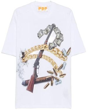 PDF Graphic-Print T-Shirt - White