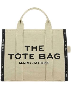 Marc Jacobs Medium Logo-Detail Tote Bag - Metallic