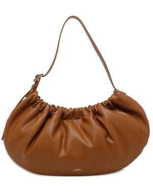 A.P.C. A. P.C. Ninon Hoop Shoulder Bag - Brown