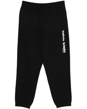 Calvin Klein Logo-Print Track Pants - Black