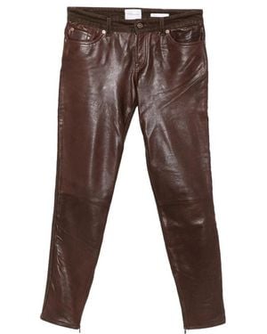 7 For All Mankind Coated Slim-Fit Jeans - Brown