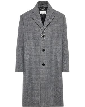 Maison Margiela Single-Breasted Coats - Grey