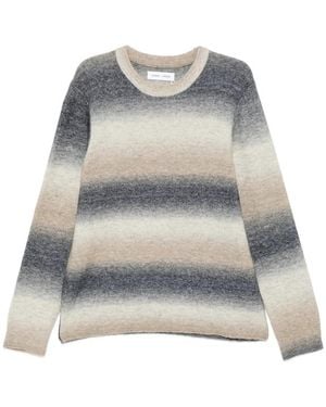 Samsøe & Samsøe Gradient-Effect Striped Sweater - Gray
