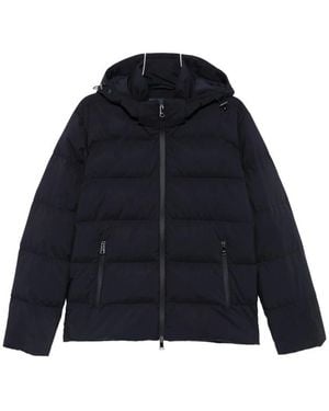 Paul & Shark Hooded Quilted Jacket - Blue