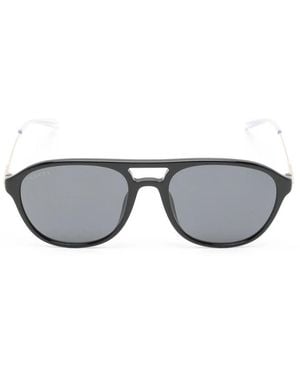 Gucci Double-Bridge Sunglasses - Gray