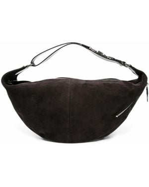 Lemaire Quiver Clip Leather Tote Bag - Black