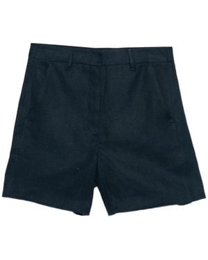 Max Mara Front-Zip Shorts - Blue
