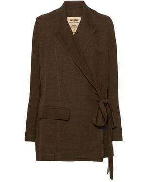 Uma Wang Khloe Wrap-Around Blazer - Green