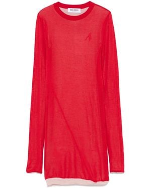 The Attico Knitted Mini Dress - Red