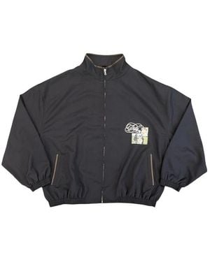 Paly Hollywood Graphic-Print Zip-Up Jacket - Black