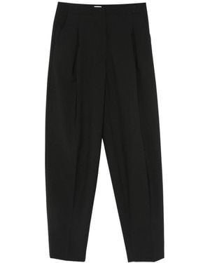 Covert Pleated Straight-Leg Pants - Black