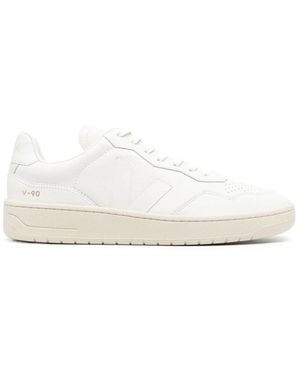Veja V-90 Leather Sneakers - White
