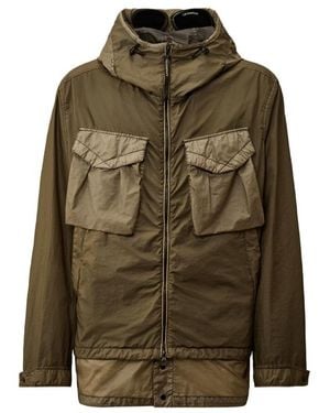 C.P. Company C. P. Company Chest-Pocket Hooded Jacket - Green