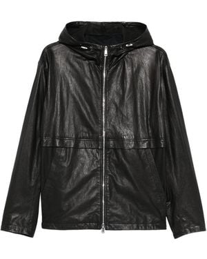 Tagliatore Leather Outerwear - Black