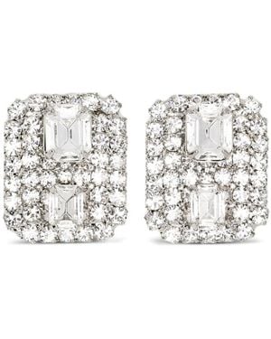 Jennifer Behr Crystal-Embellished Earrings - White