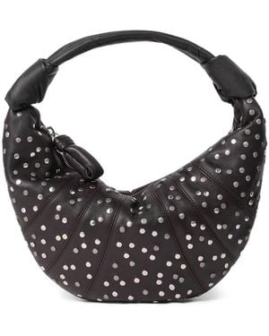 Lemaire Mini Fortune Croissant Studded Tote Bag - Black