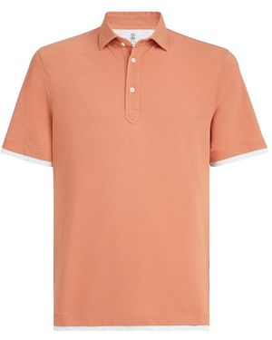 Brunello Cucinelli Polo Shirts - Orange
