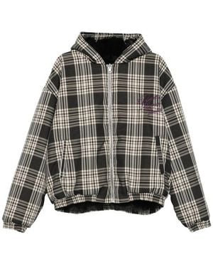 PDF Jo Plaid-Pattern Jacket - Black