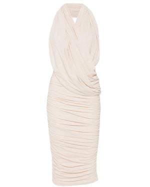 Amazuìn Manoon Ruched Halterneck Midi Dress - White
