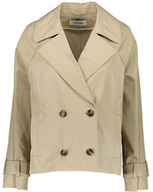 Yves Salomon Gabardine Jacket - Natural
